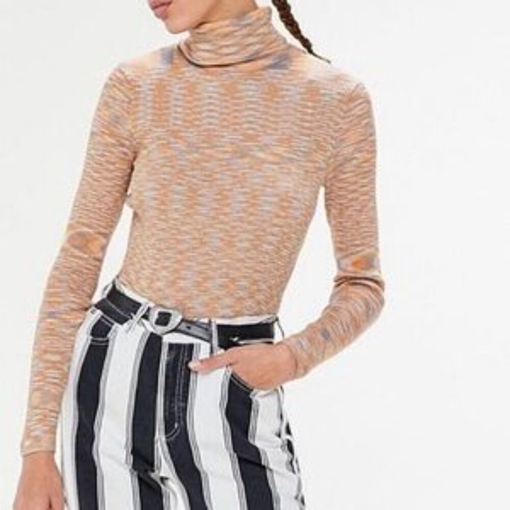 Urban Outfitters Knit Turtleneck Sweater Multicolor XS